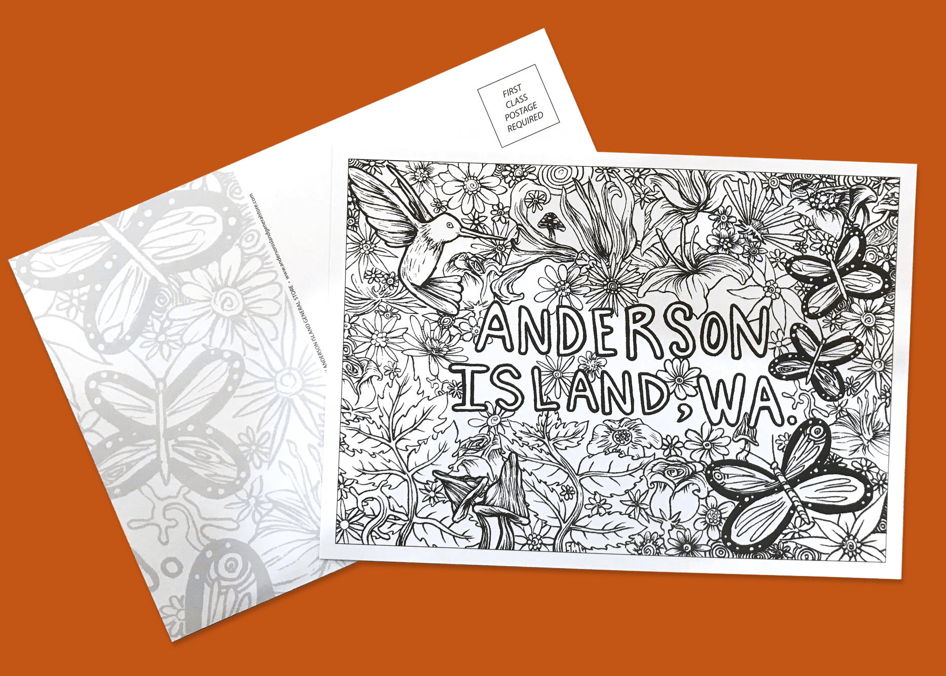 Butterflies - Greeting Card and Postcard by Anderson Island artist Shawn McCabe
