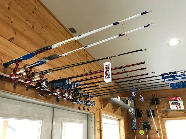 Fishingp poles, reels, bait, tackle